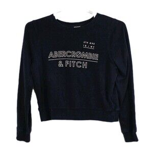 Abercrombie Womans Medium Navy Blue Sweatshirt